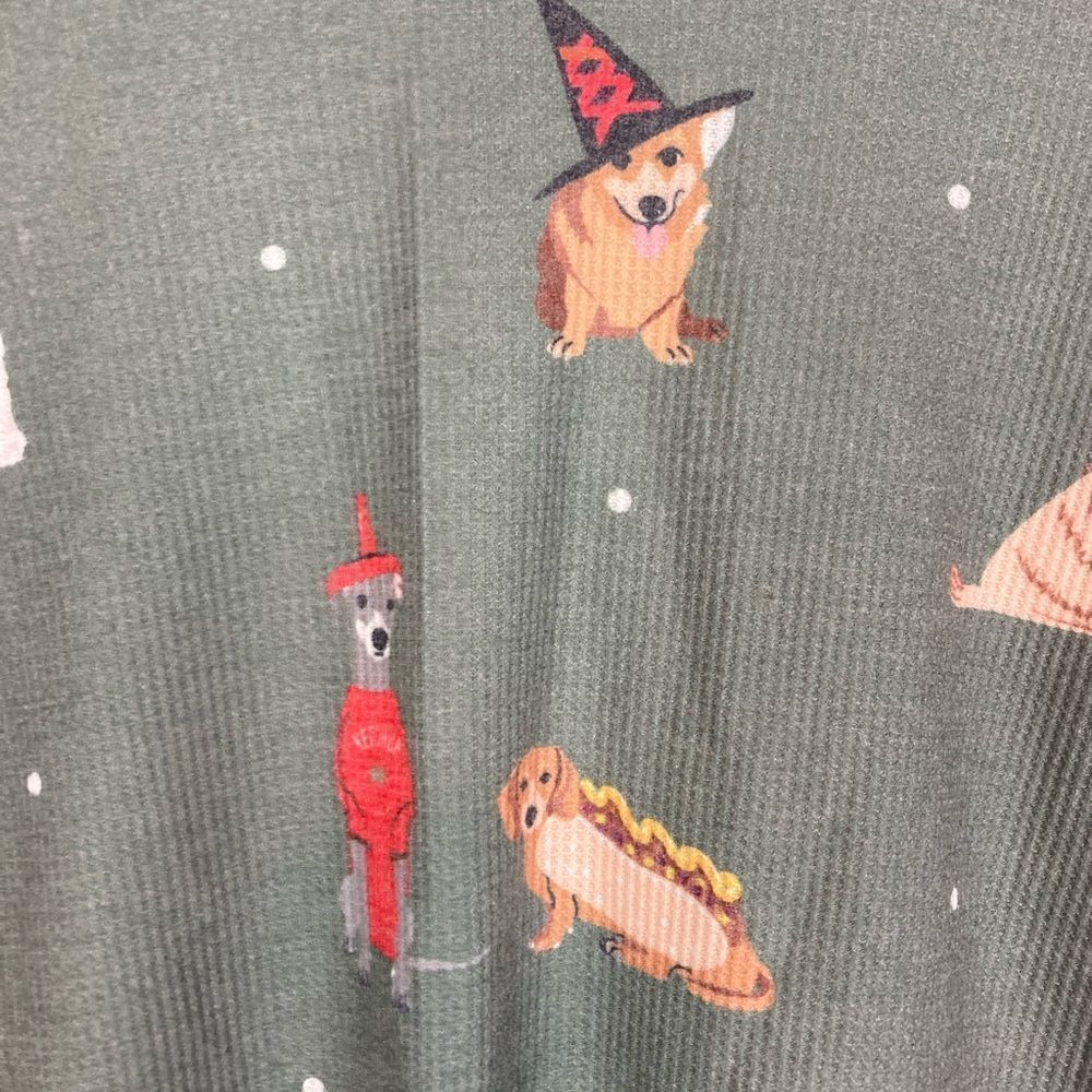 PJ Salvage NWT Lazy Bones Halloween Dogs in Costumes Thermal Top soo cute!! - Picture 2 of 9